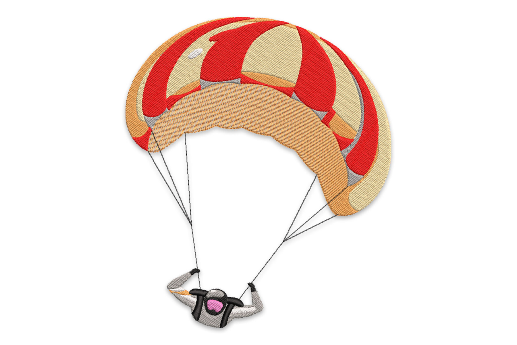 Paragliding Adventure Machine Embroidery Design