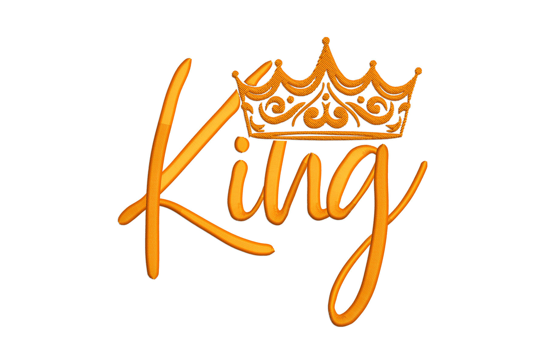 Script Crown King Crown Embroidery Design – Regal Script and Crown | Embroidize