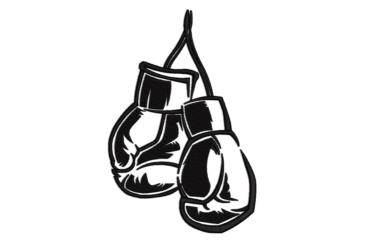 Hanging Boxing Gloves – Machine Embroidery Design