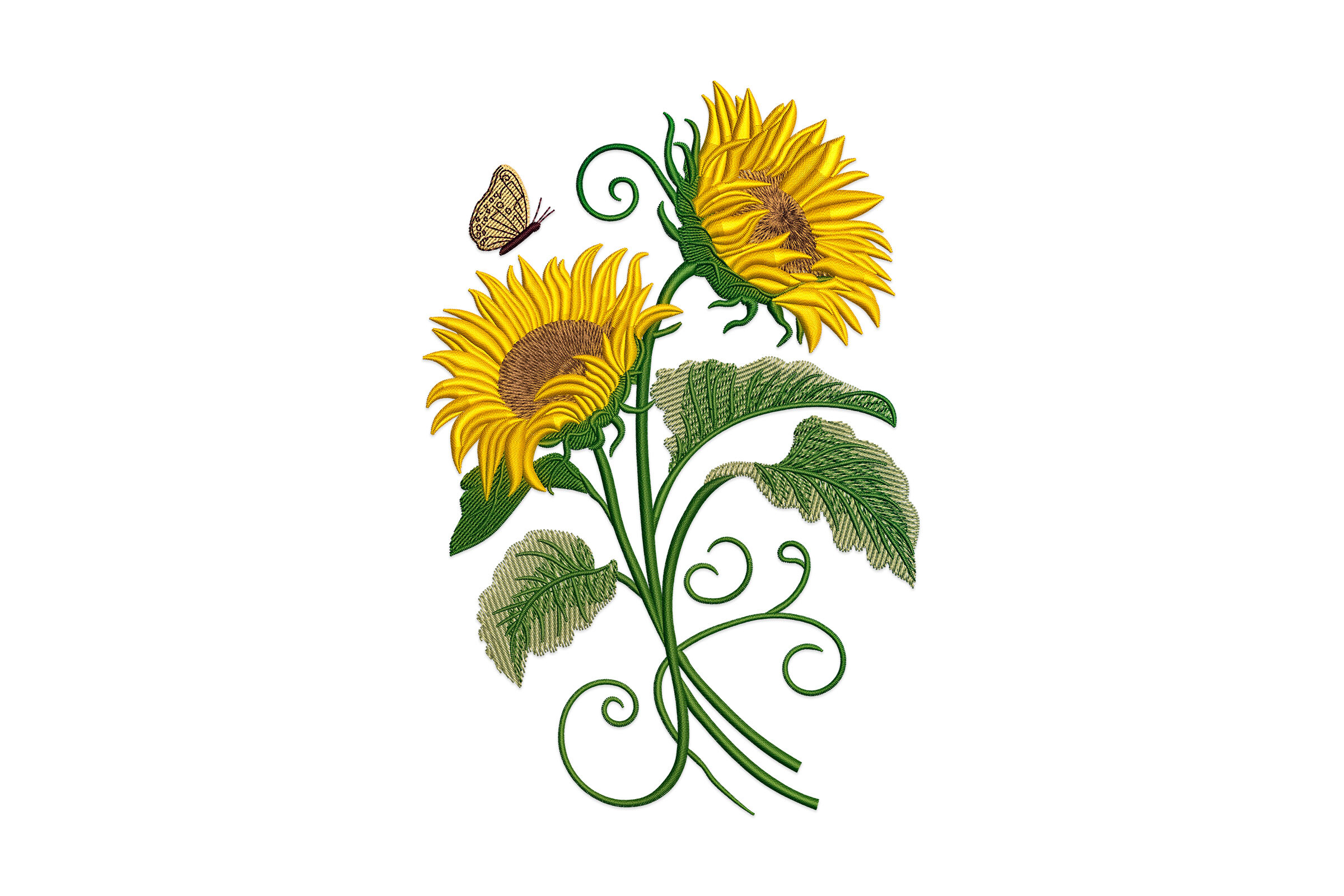 Bright Sunflower Bouquet – Machine Embroidery Design