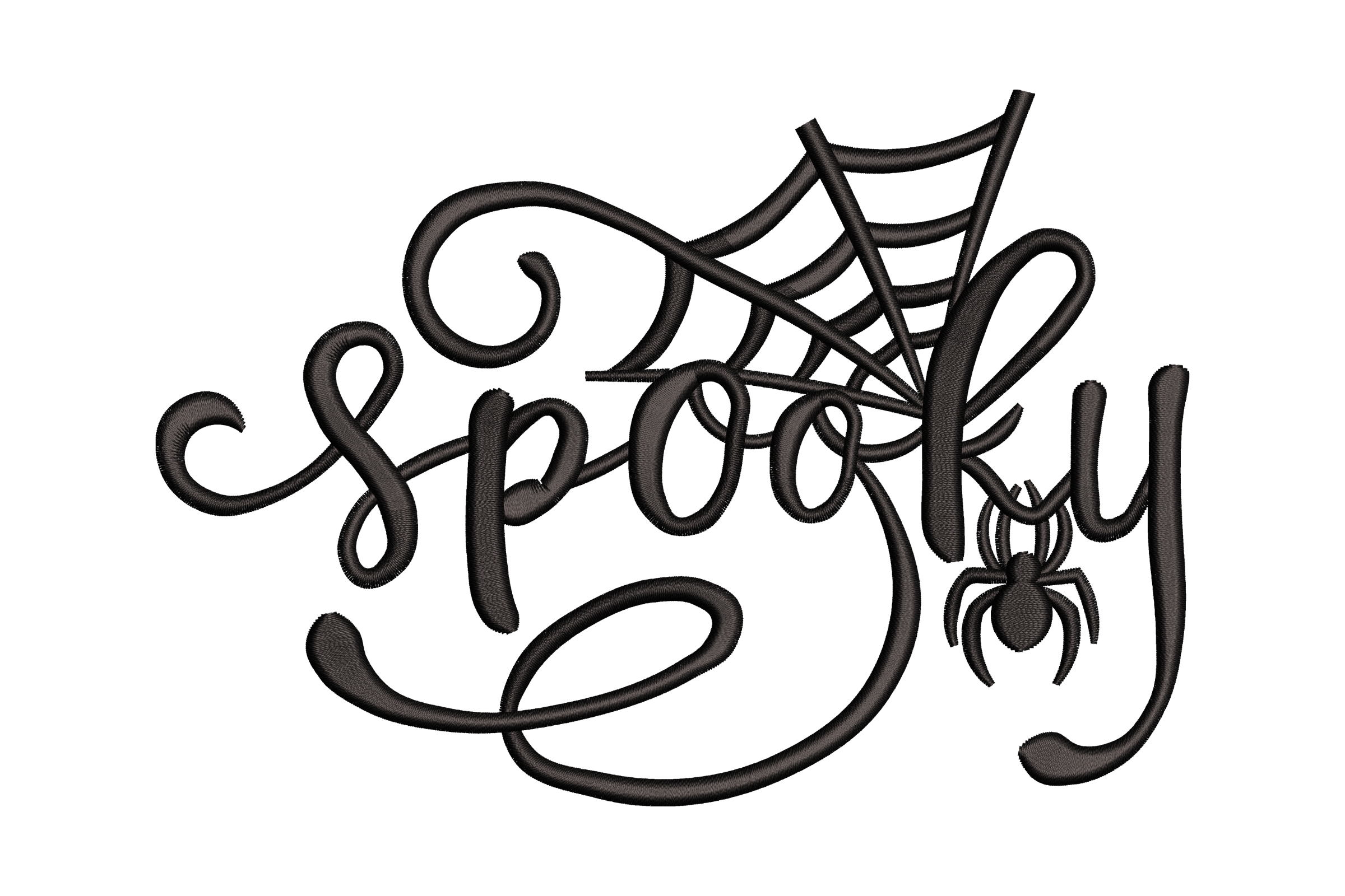 Spooky Script 1 Spooky Script & Web – Machine Embroidery Design | Embroidize