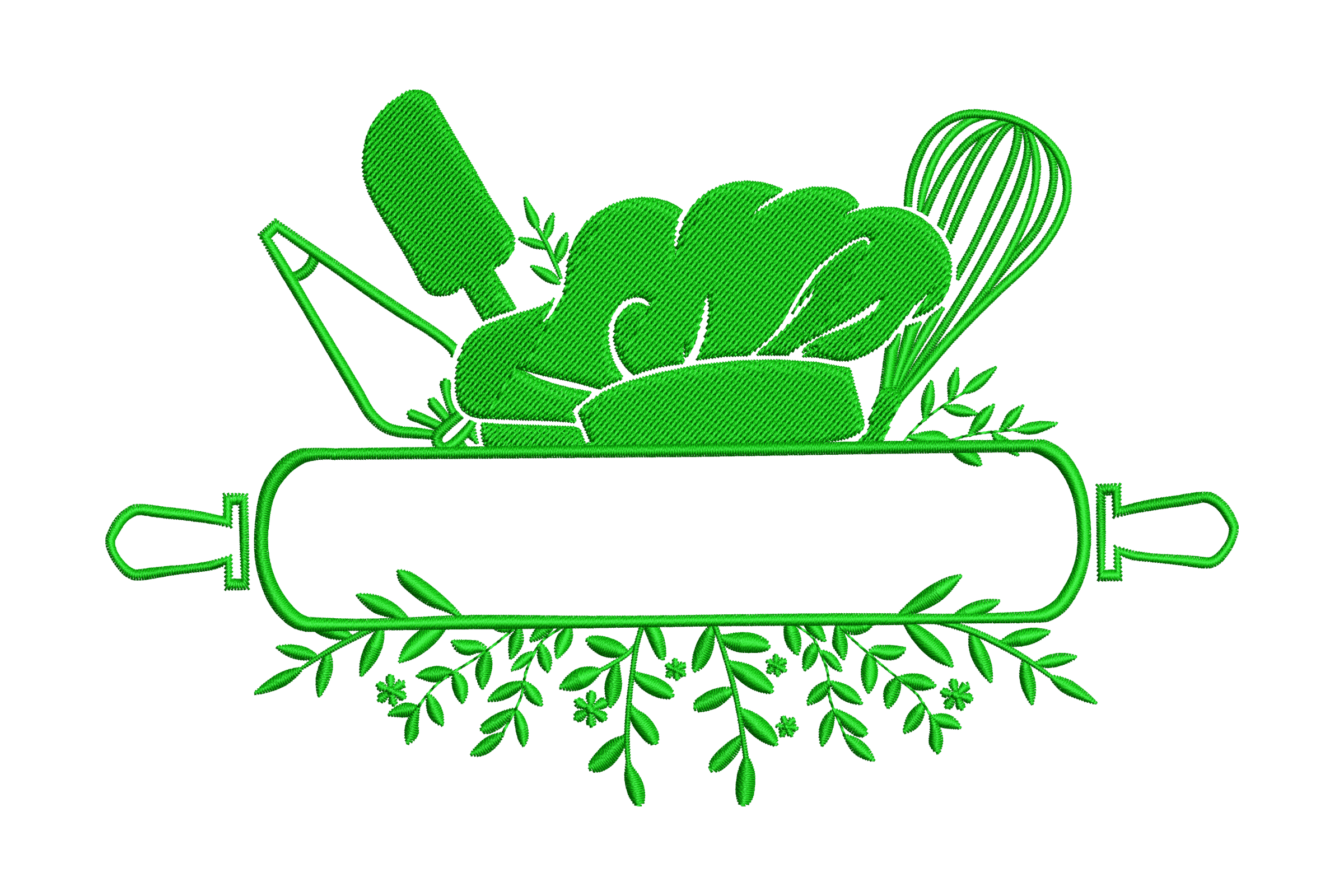 Blank Chef Logo – Whisk & Rolling Pin Kitchen Label Design