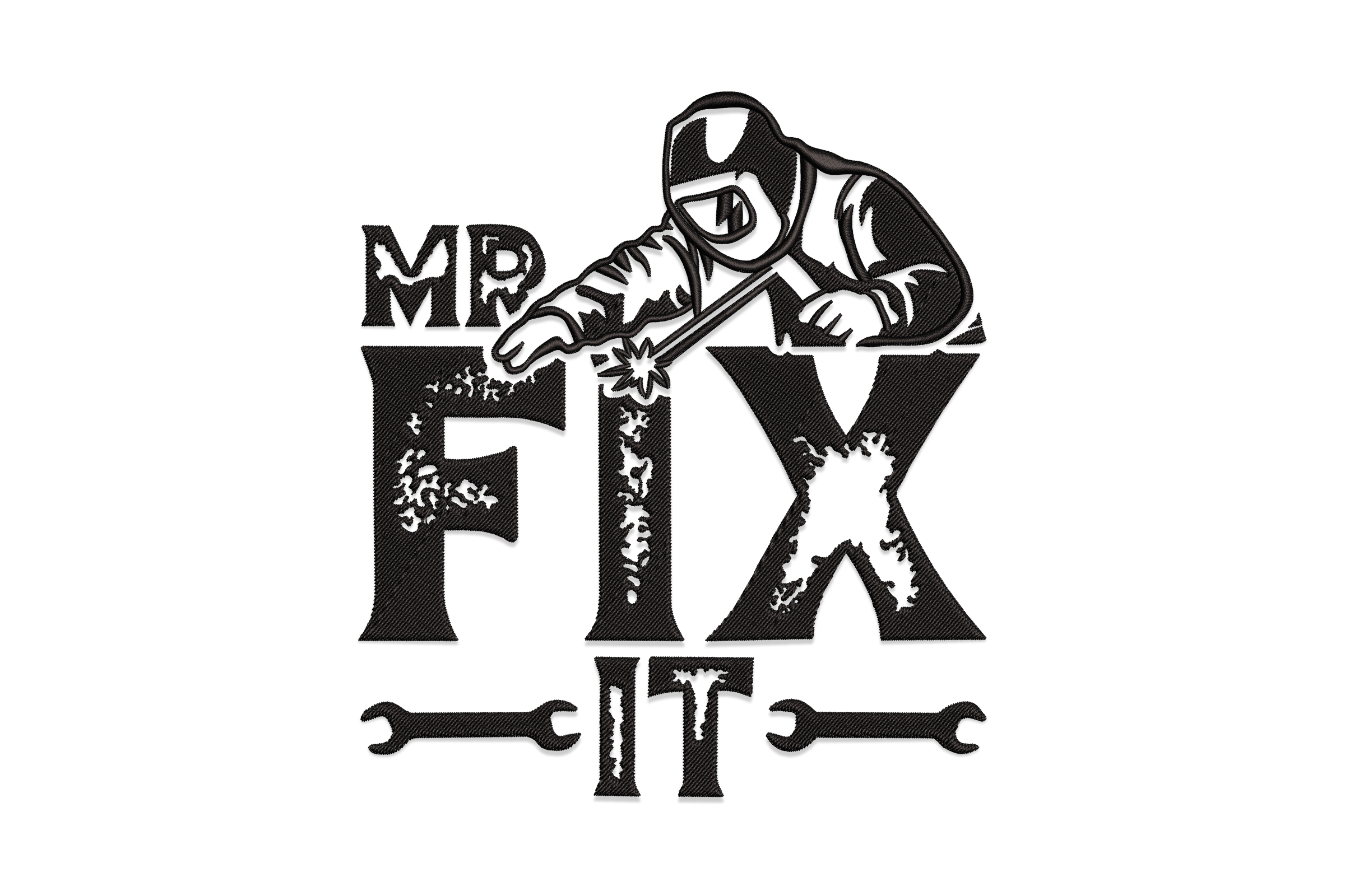 Mr Fix It Welder – Maintenance Worker Embroidery Design