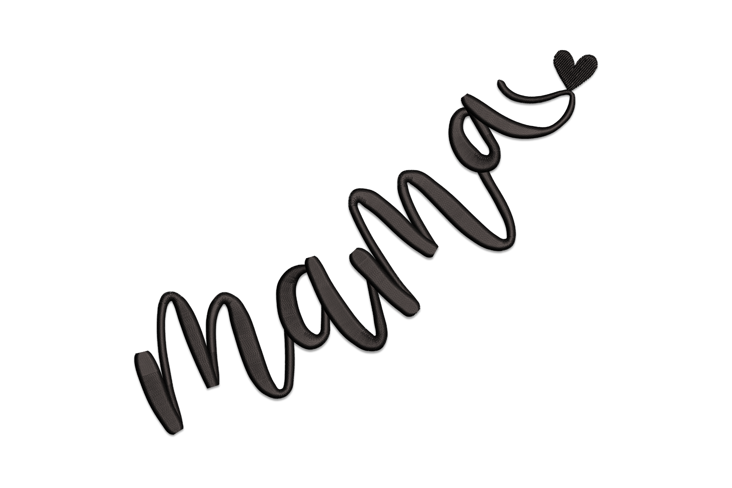 Mama Script with Heart – Machine Embroidery Design | Embroidize