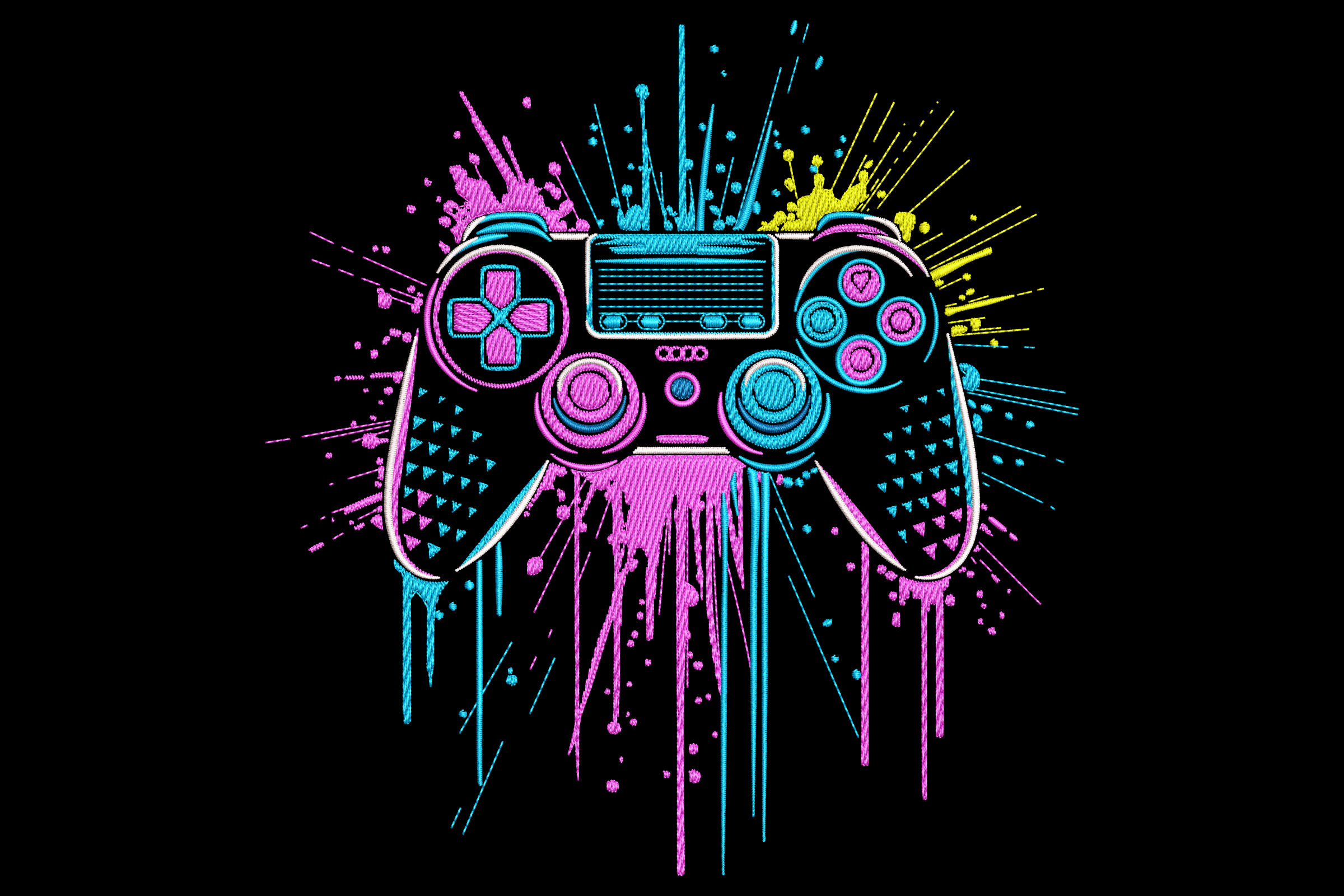 Game Controller – Gaming Machine Embroidery Design