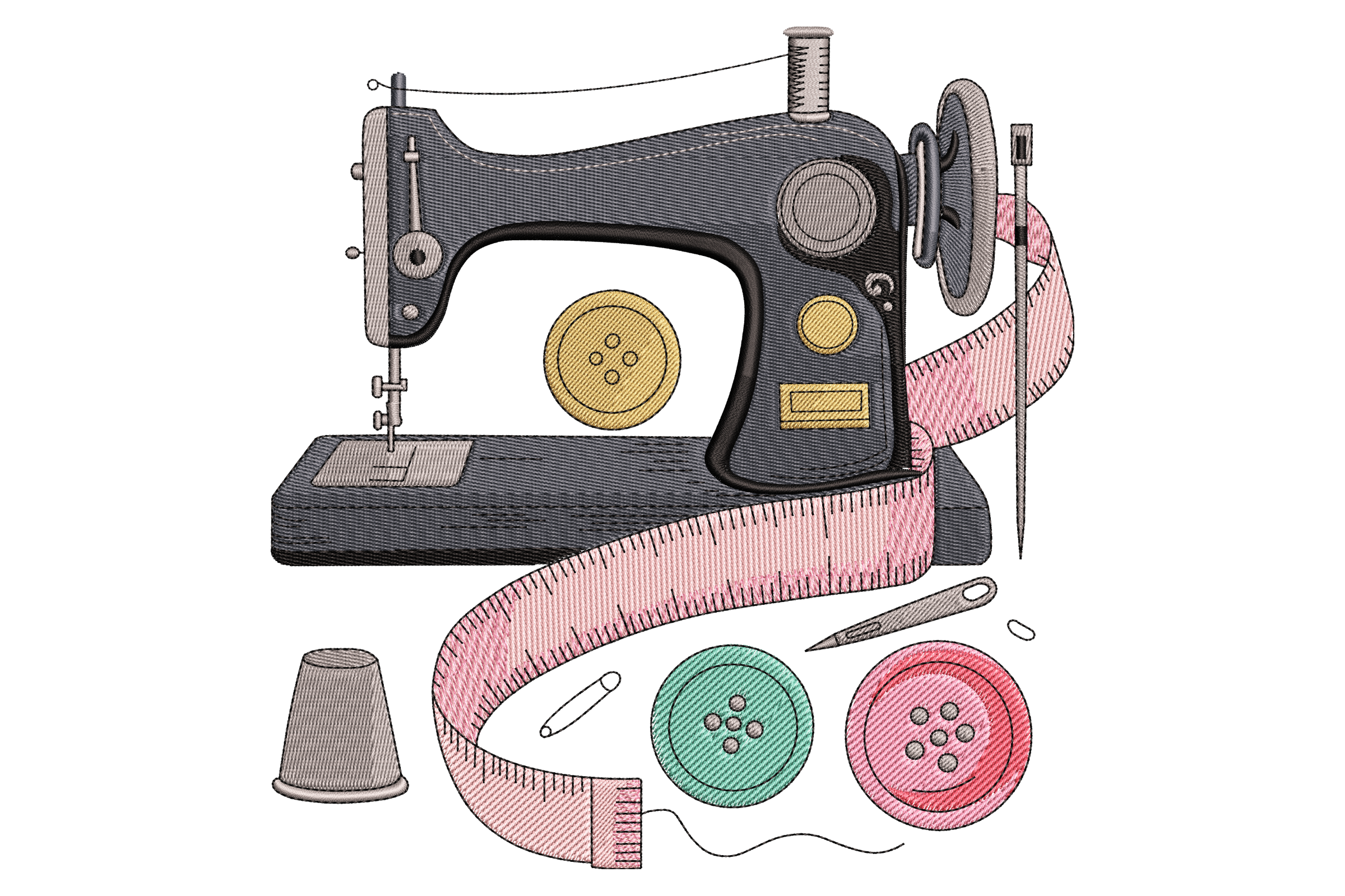 Vintage Sewing Machine Tools – Machine Embroidery Design | Embroidize