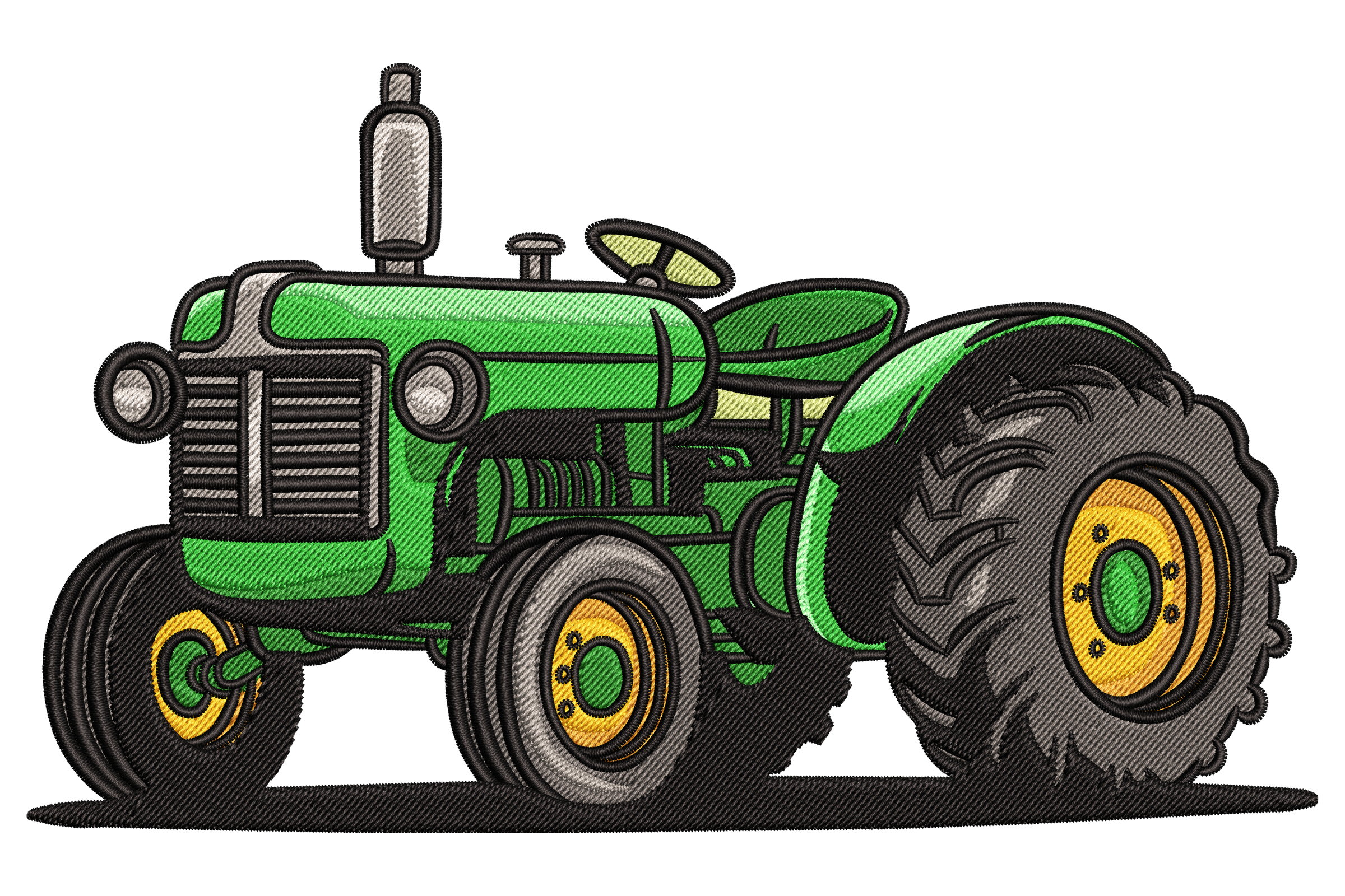 Vintage Green Tractor – Farm Embroidery Design