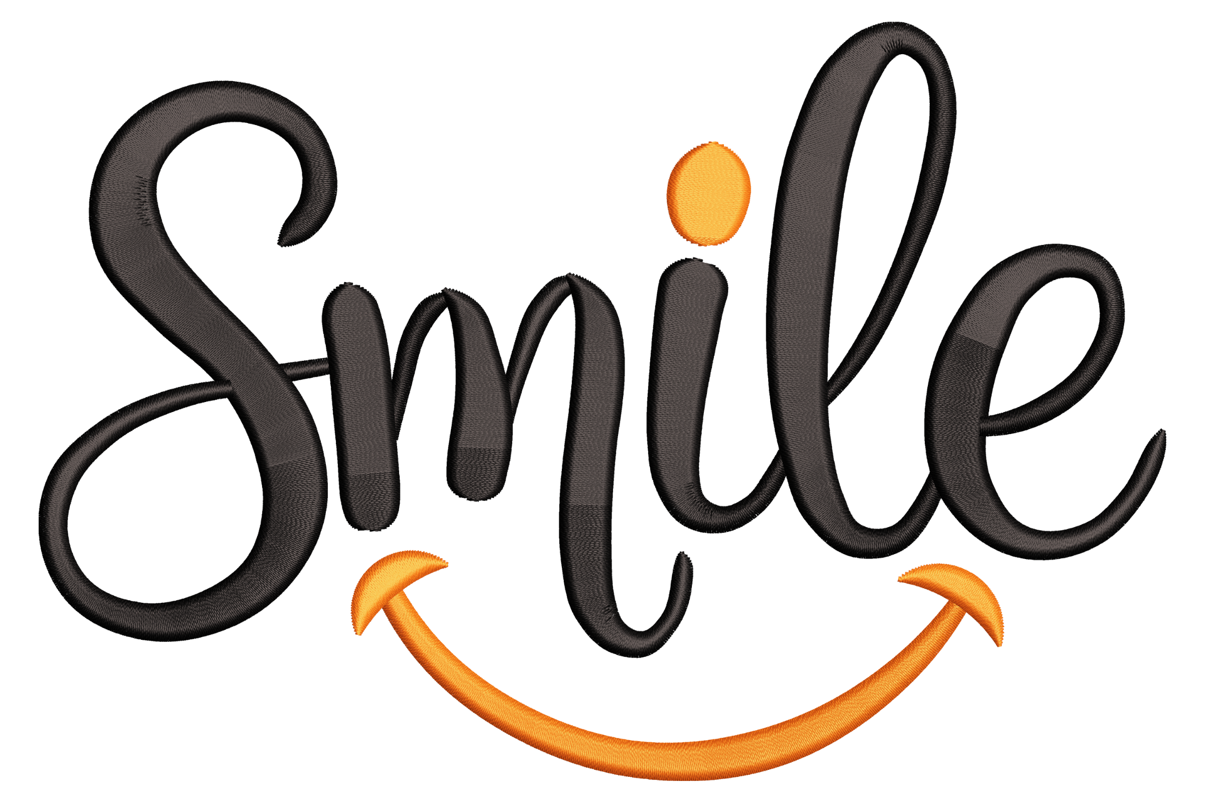 Smile Off Script Smile Script – Machine Embroidery Design | Embroidize