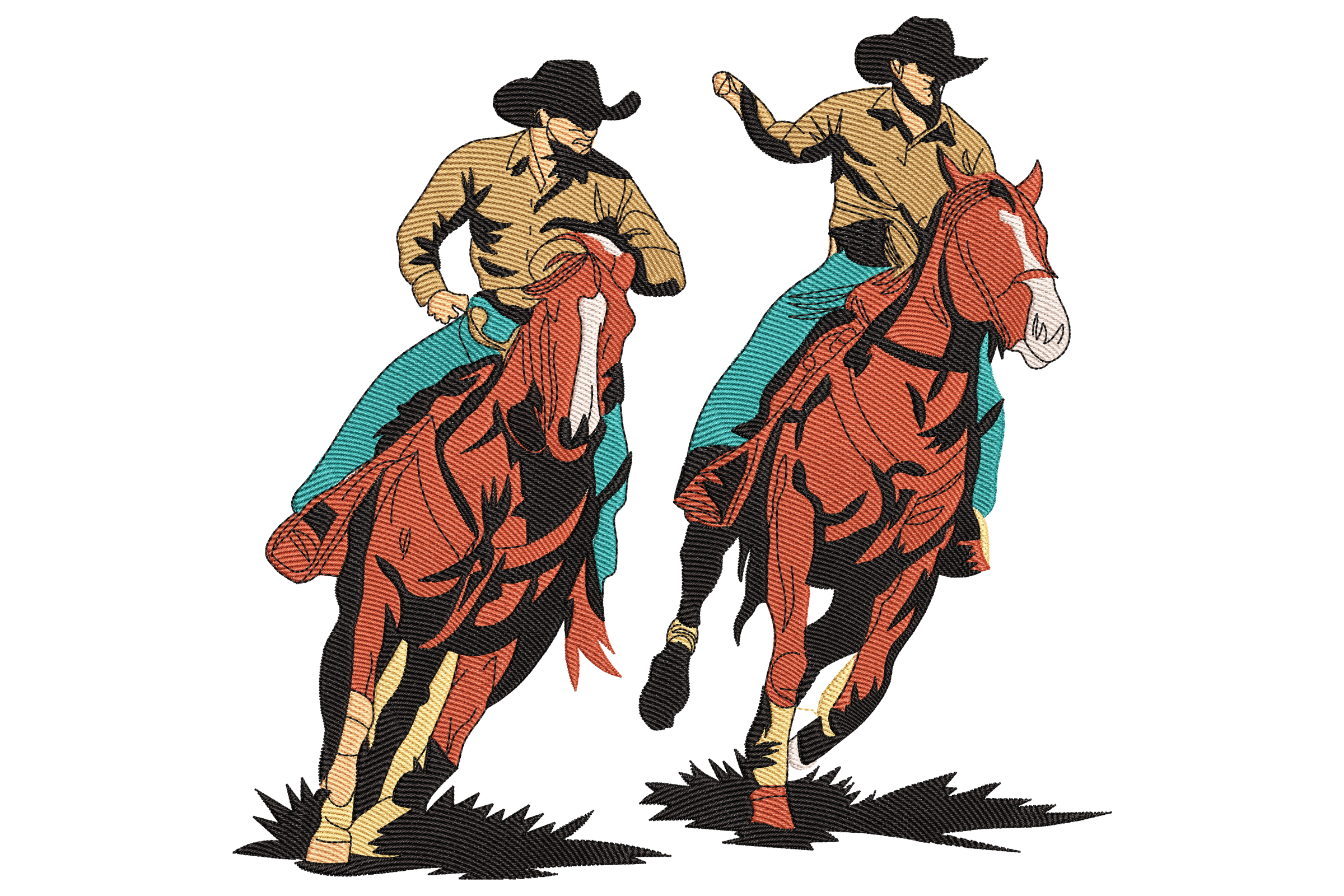 What Is Riding The Rodeo Machine Rodeo Cowboy Riding – Machine Embroidery Design | Embroidize