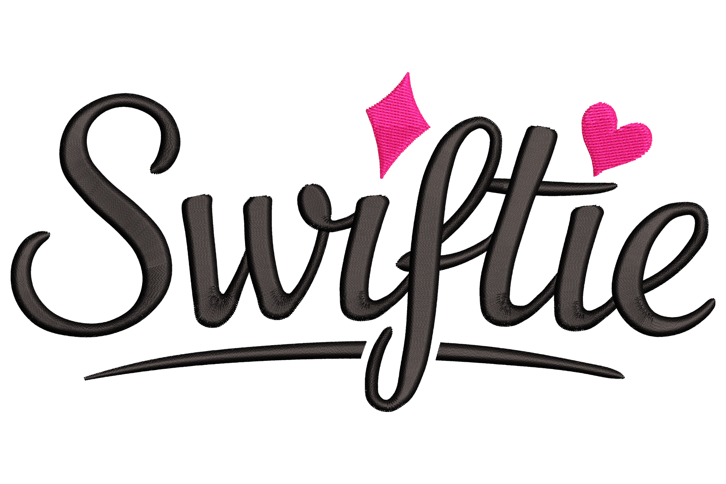 Swiftie Script – Pop Fan Embroidery Word Design