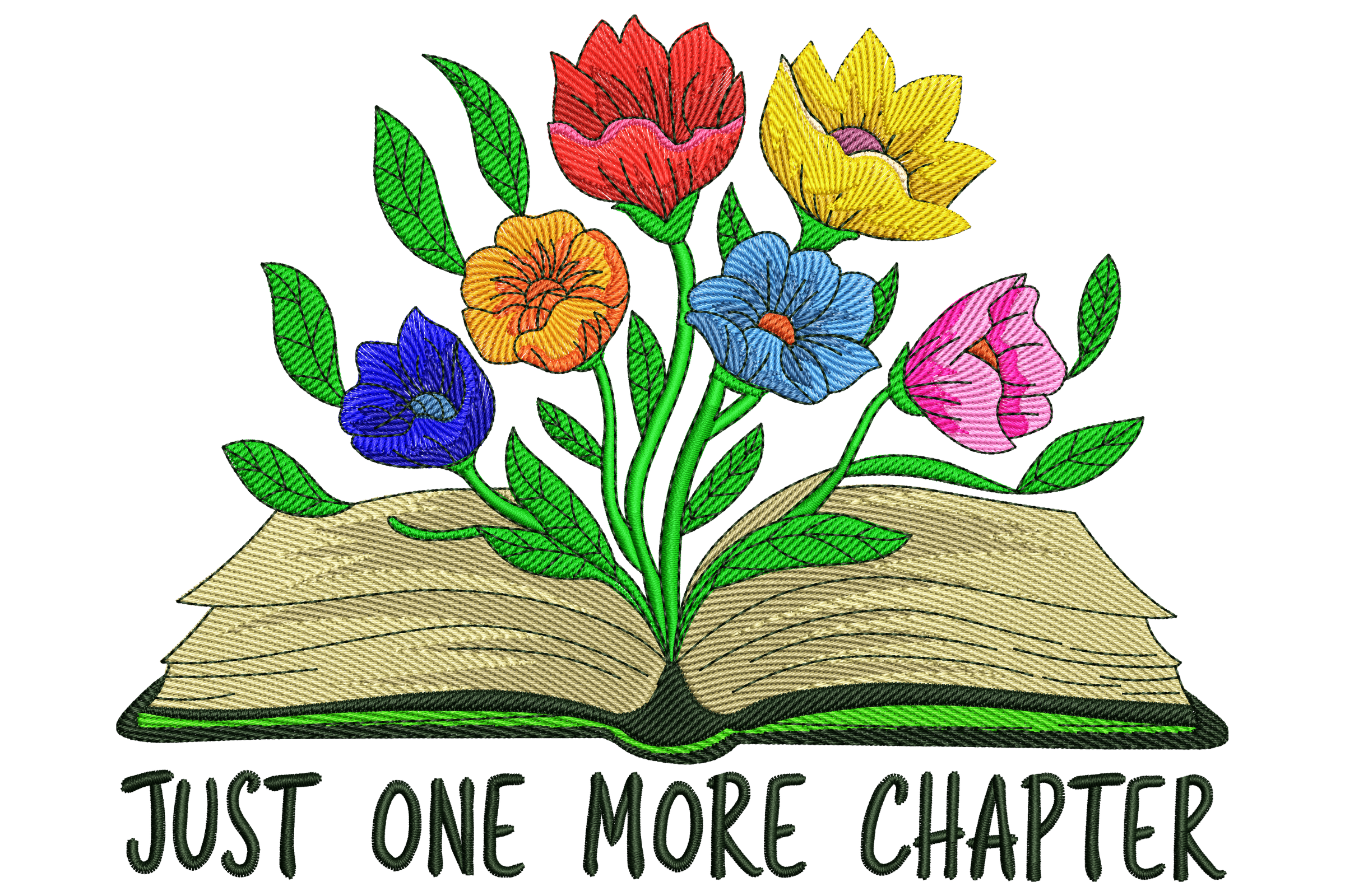 Book Lover Flowers – Just One More Chapter Design