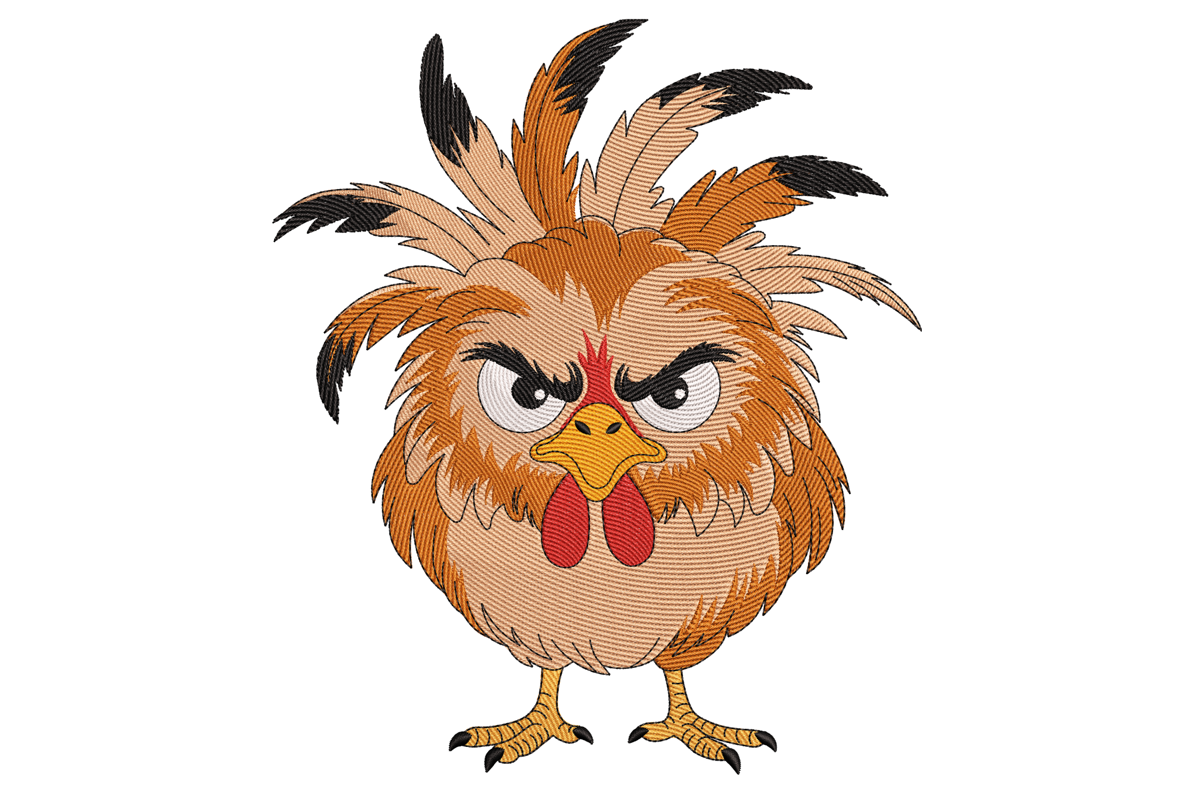 Angry Chicken – Embroidery Design | Embroidize