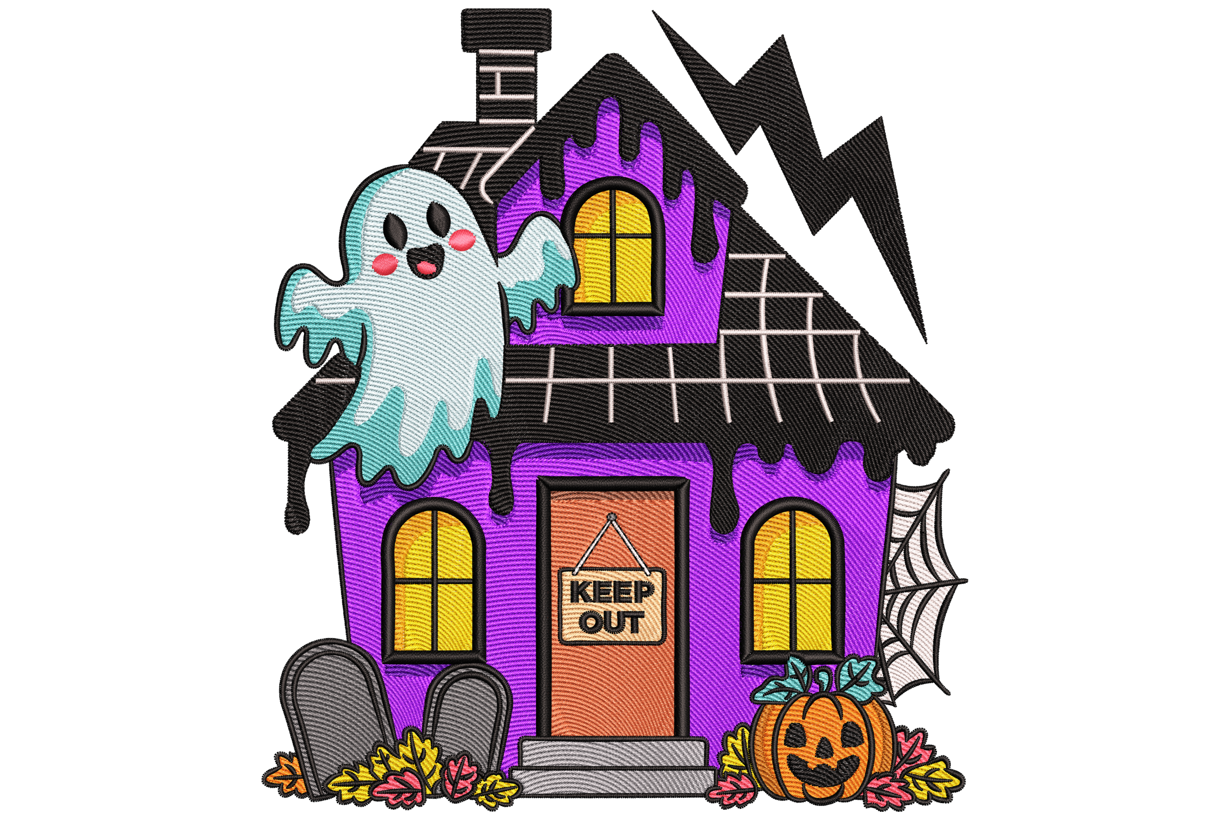 Haunted House Ghost – Machine Embroidery Design | Embroidize