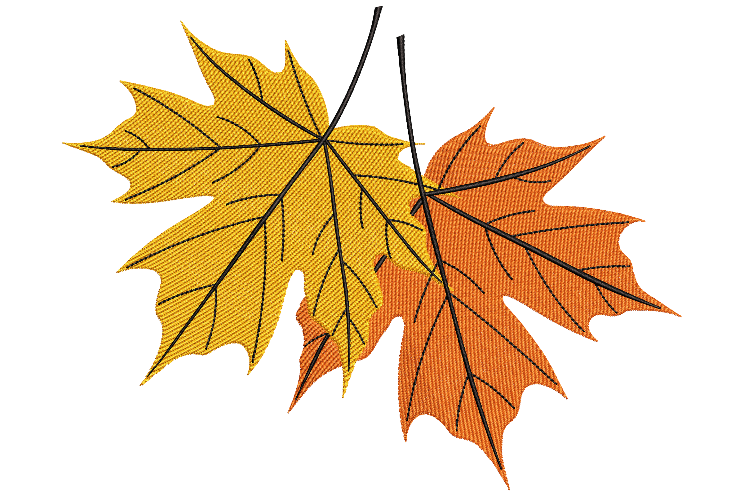 Autumn Maple Leaves – Machine Embroidery Design | Embroidize