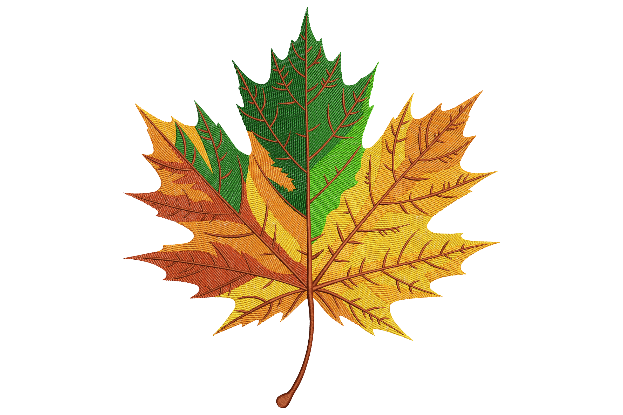 Autumn Maple Leaf – Fall Machine Embroidery Design | Embroidize