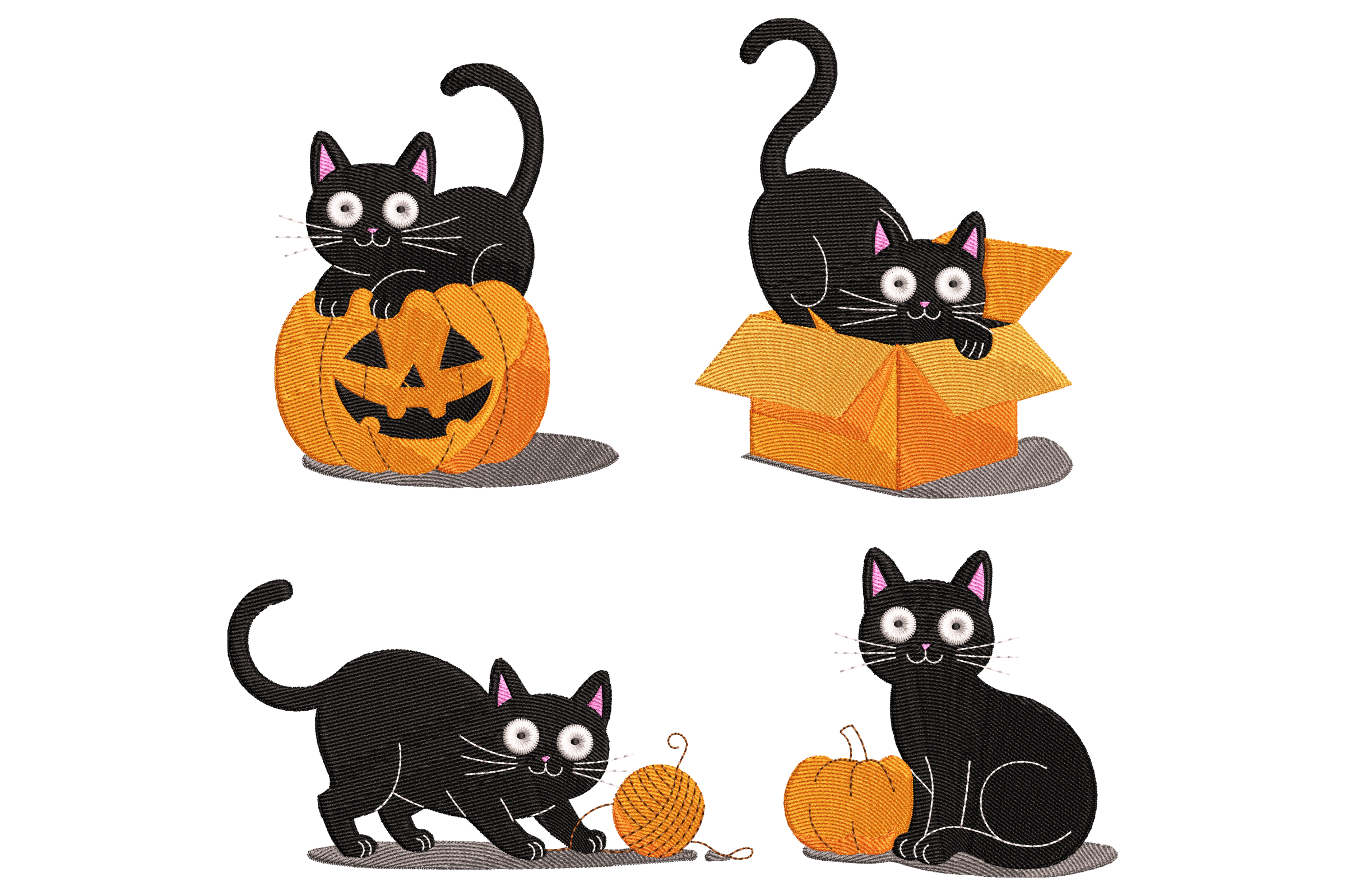 Halloween Black Cat Set – Machine Embroidery Designs | Embroidize