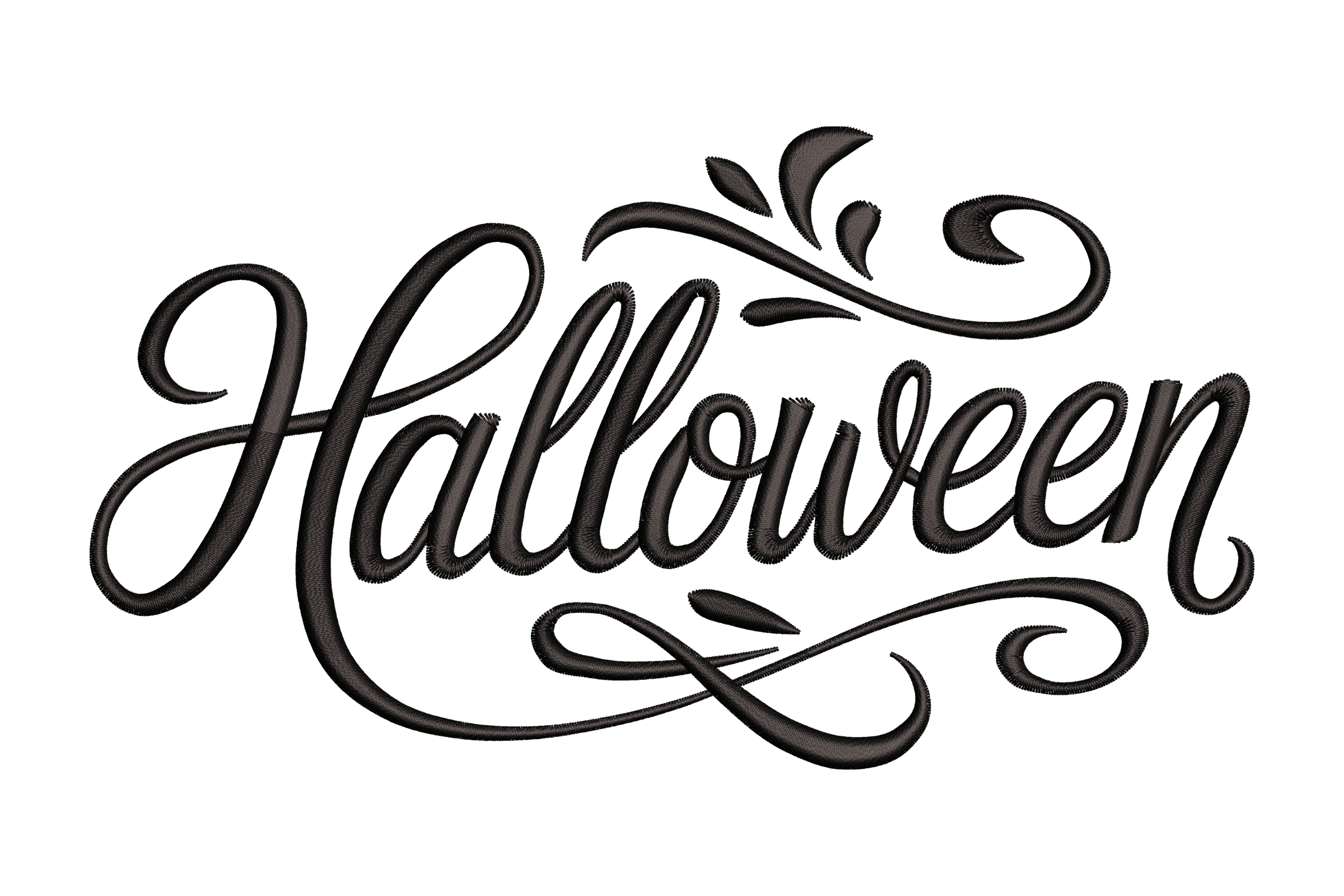 Halloween Script – Machine Embroidery Design | Embroidize