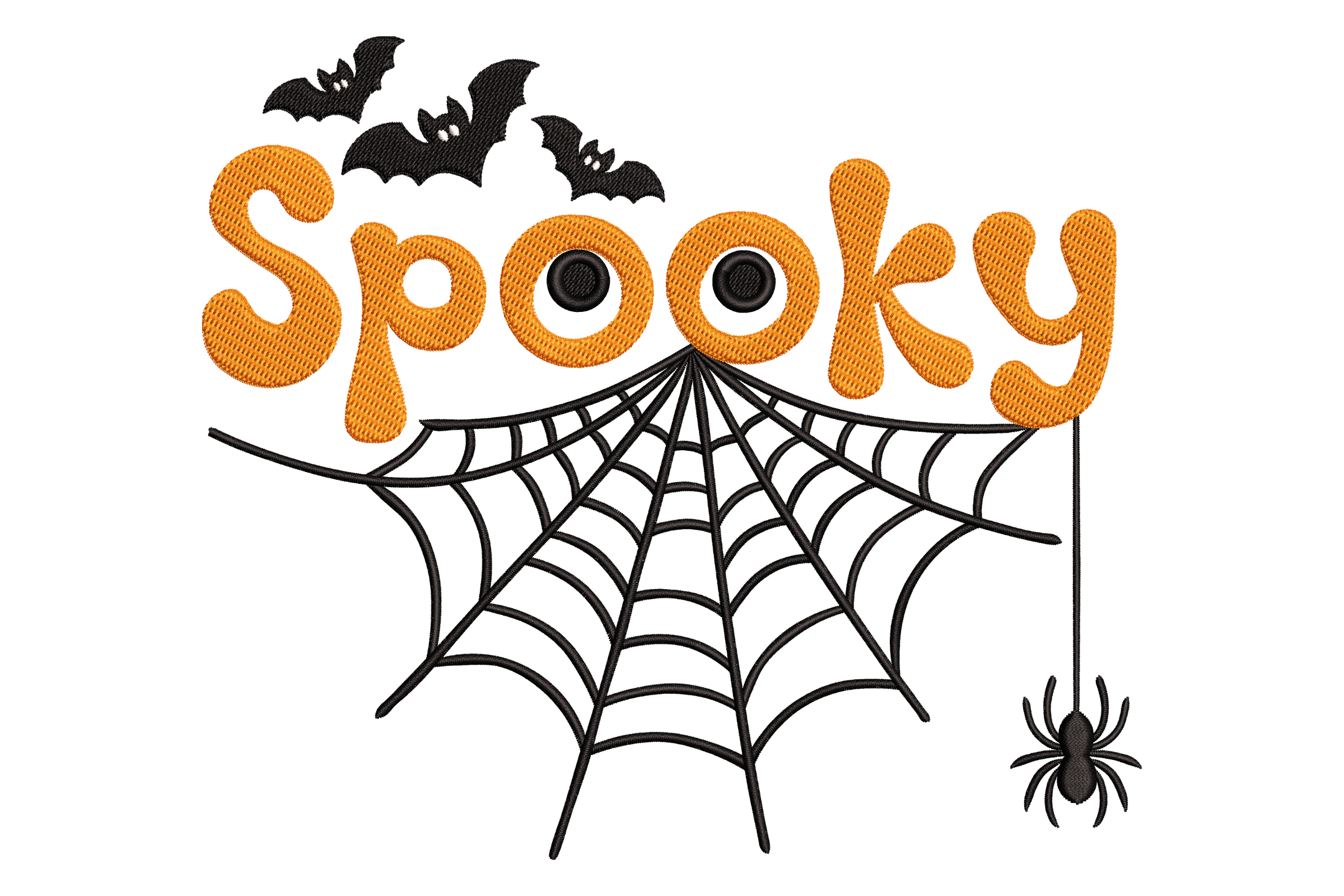 Spooky Web & Spider – Halloween Machine Embroidery Design | Embroidize