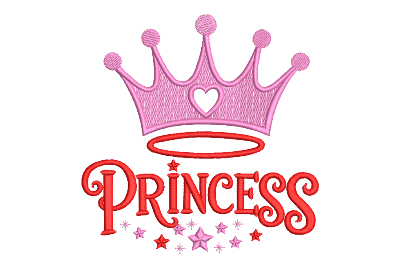 Princess Crown – Cute Girls Embroidery Design