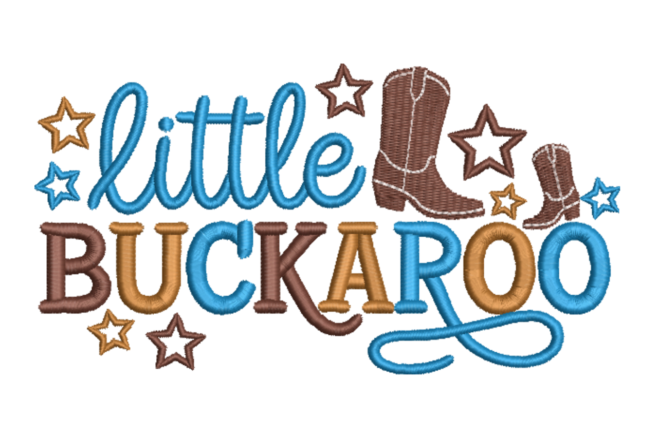 Little Buckaroo – Western Kids Embroidery Design
