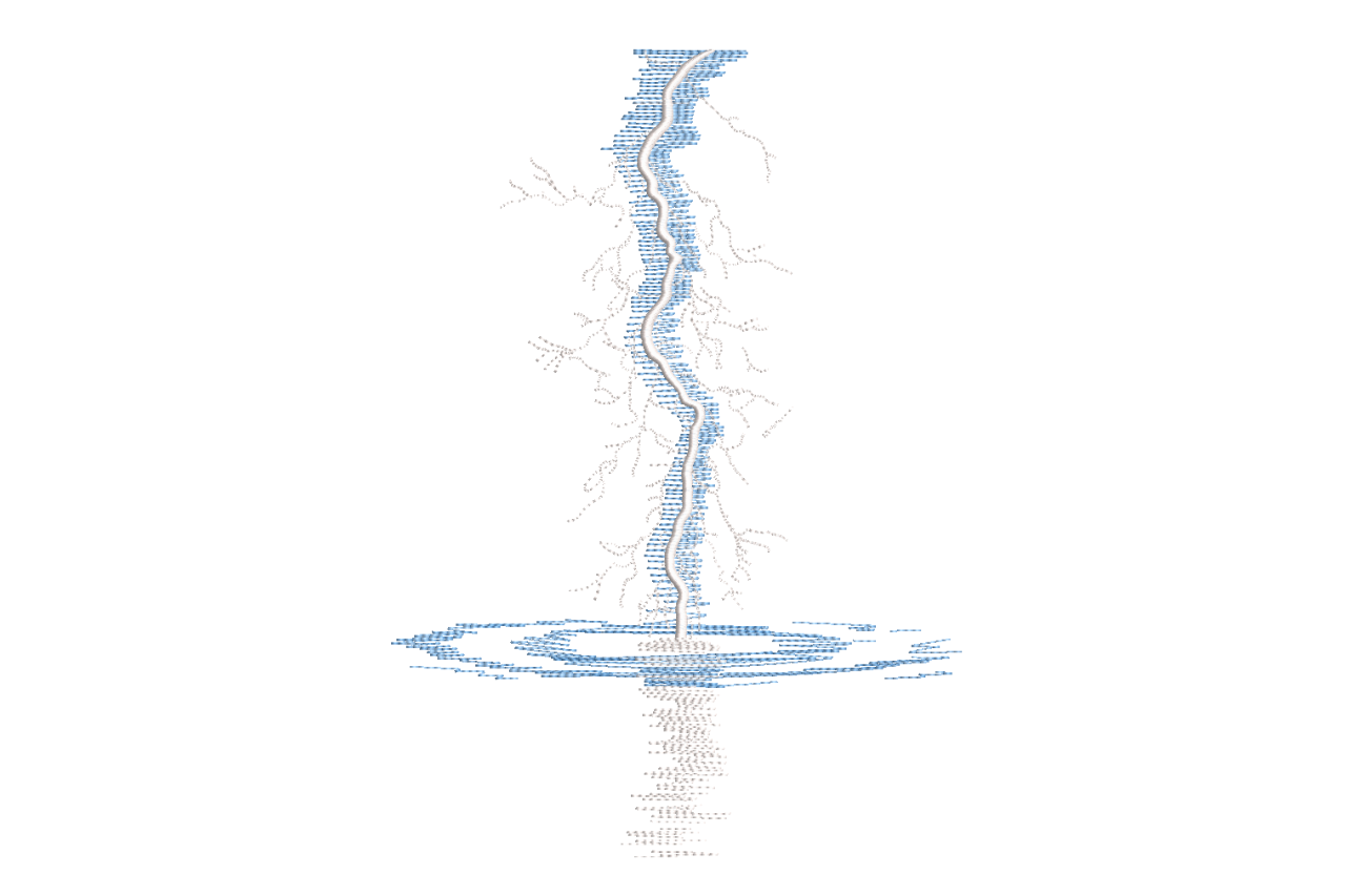Embroderd Ripple Design Water Ripple Lightning Abstract Embroidery Design | Embroidize