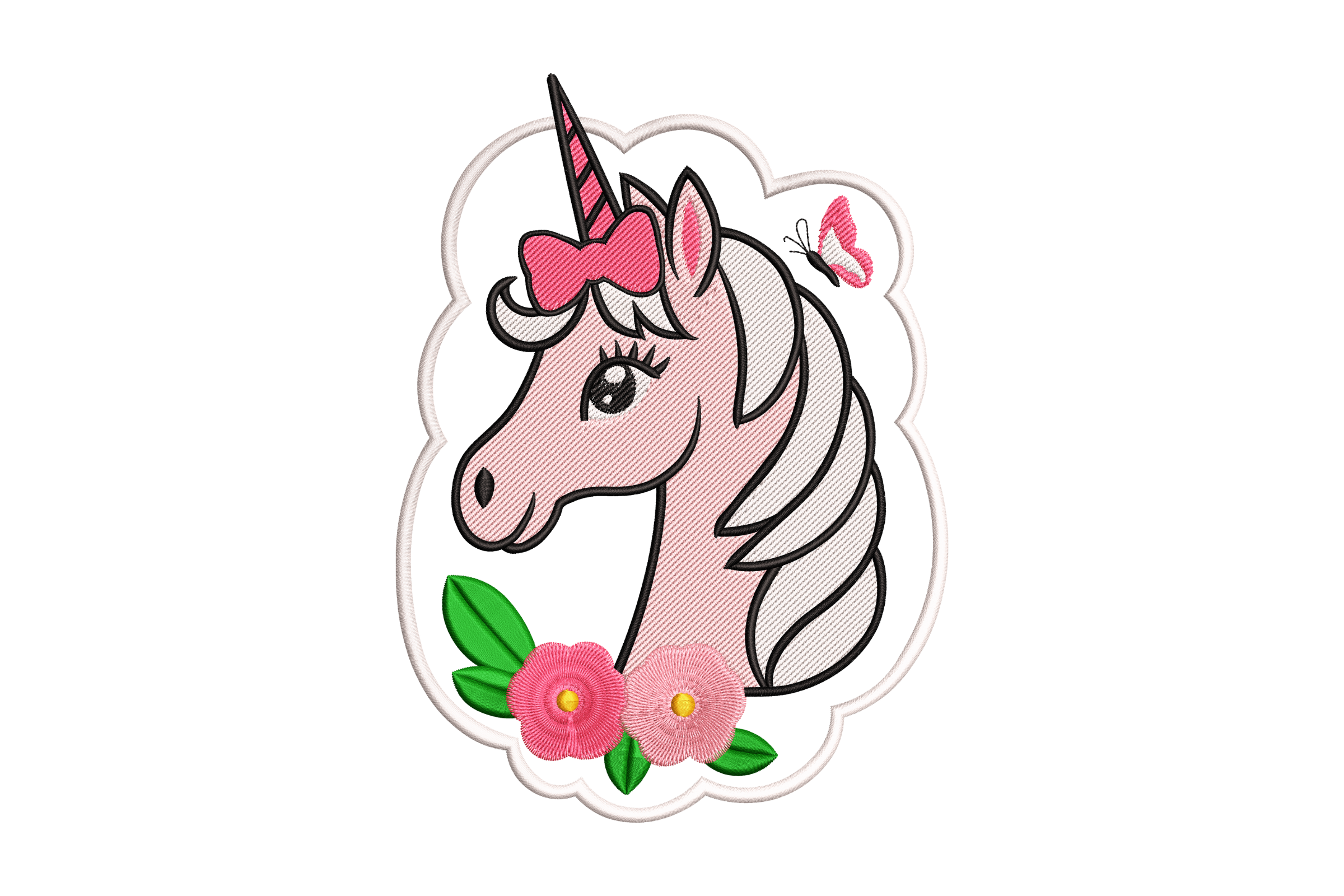Floral Unicorn – Cute Kids Embroidery Design