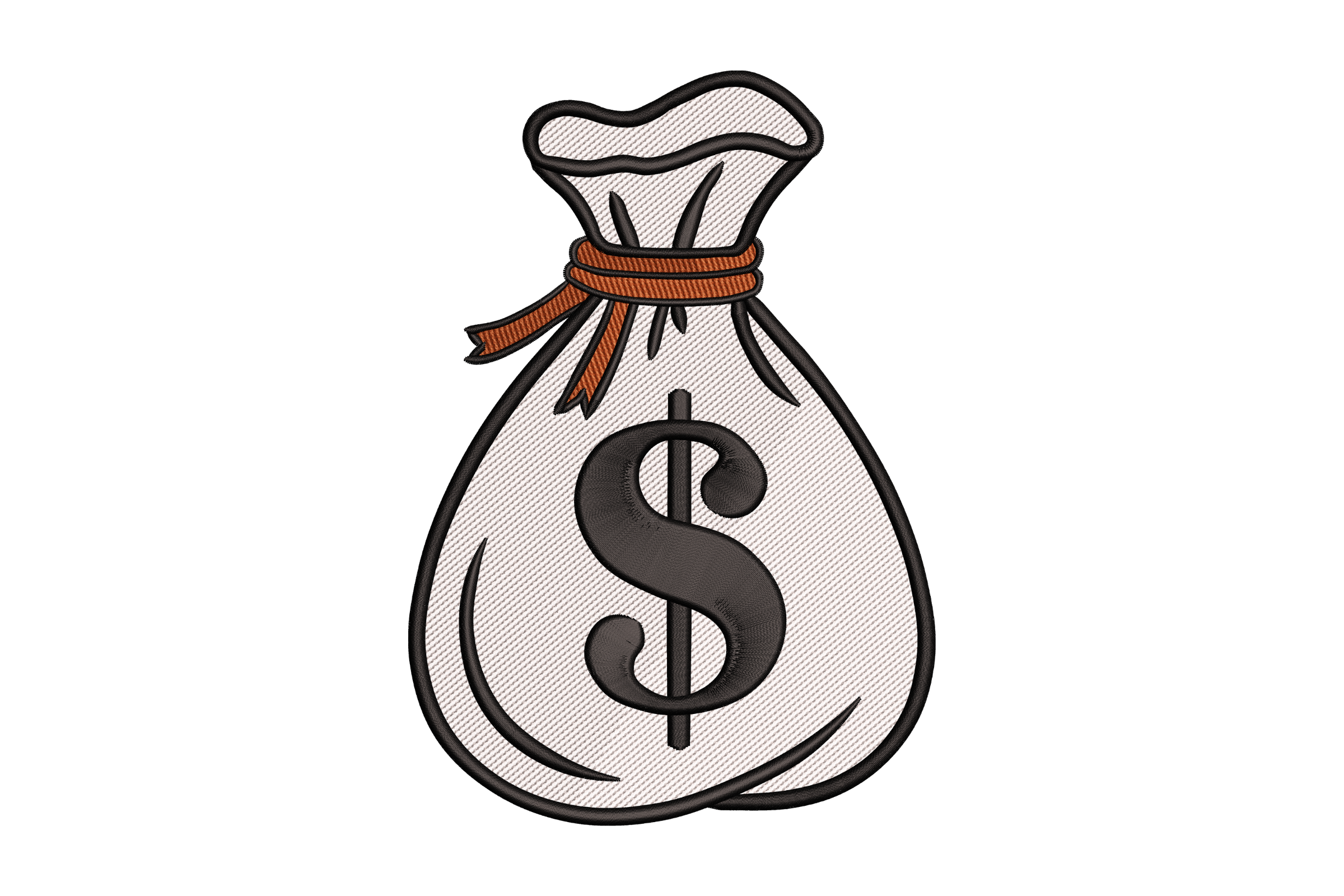 Money Bag Dollar Sign – Finance Embroidery Design