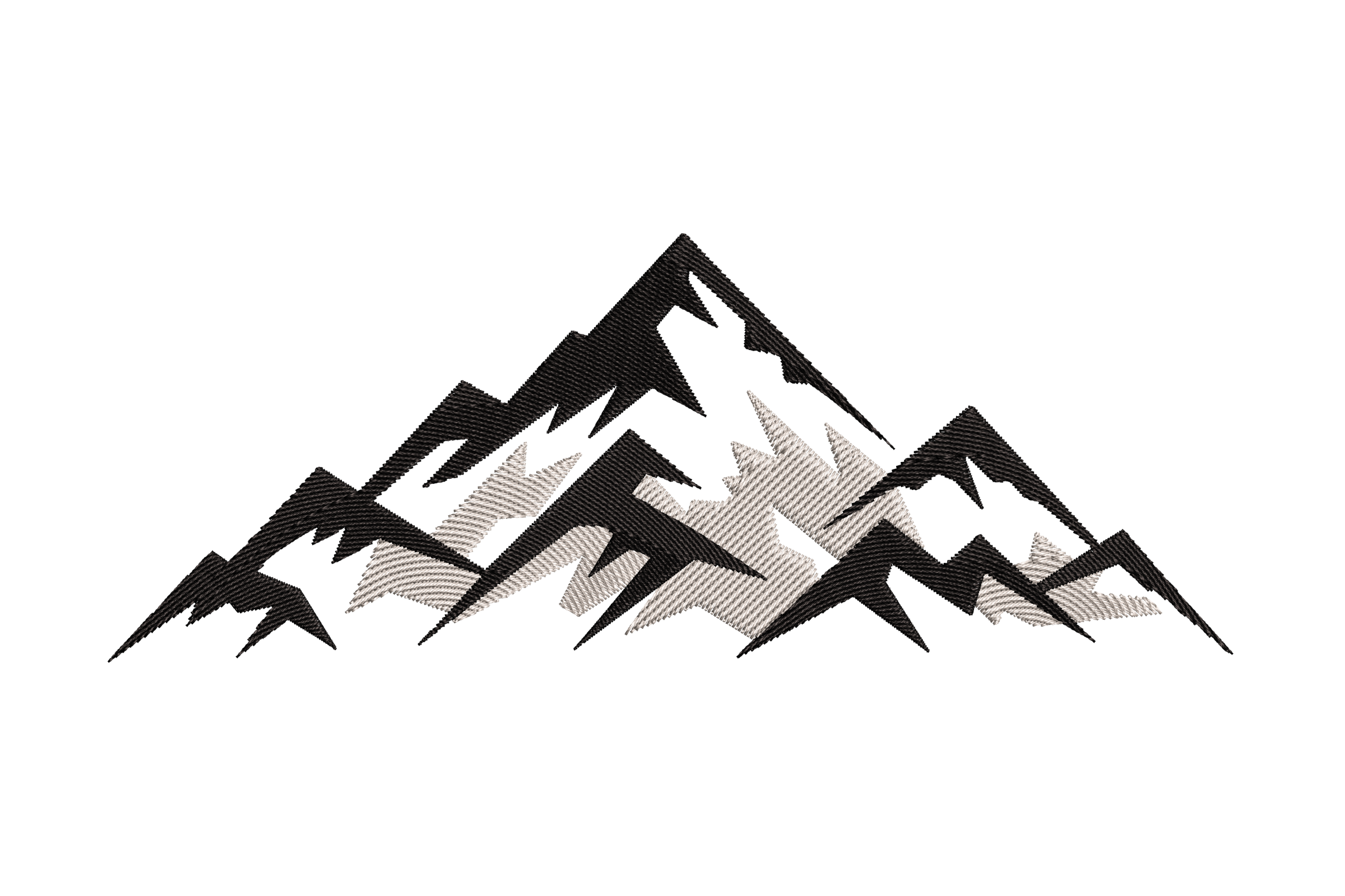 Majestic Mountain Range – Adventure Embroidery Design