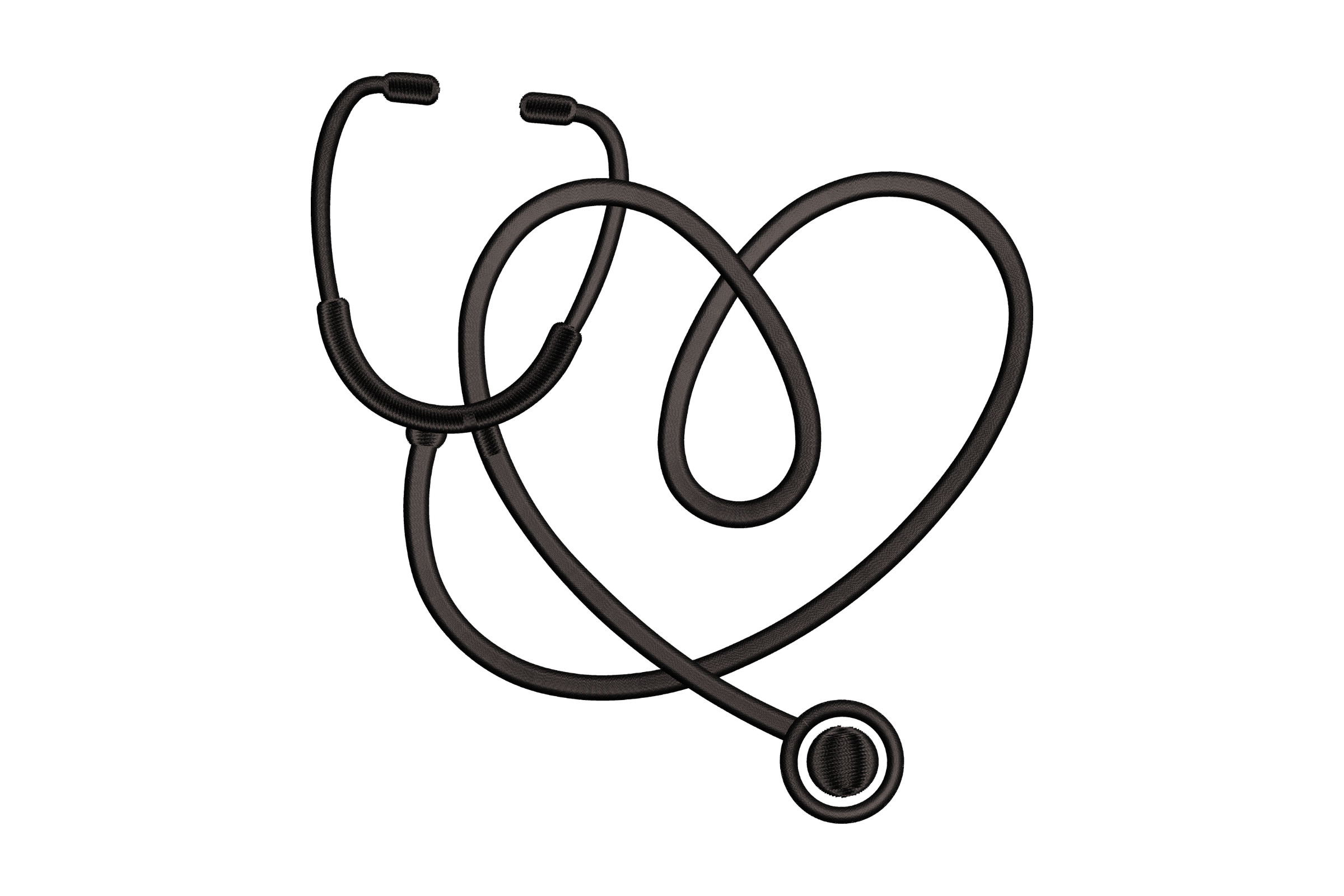 Stethoscope Heart - Nurse Medical Embroidery Design