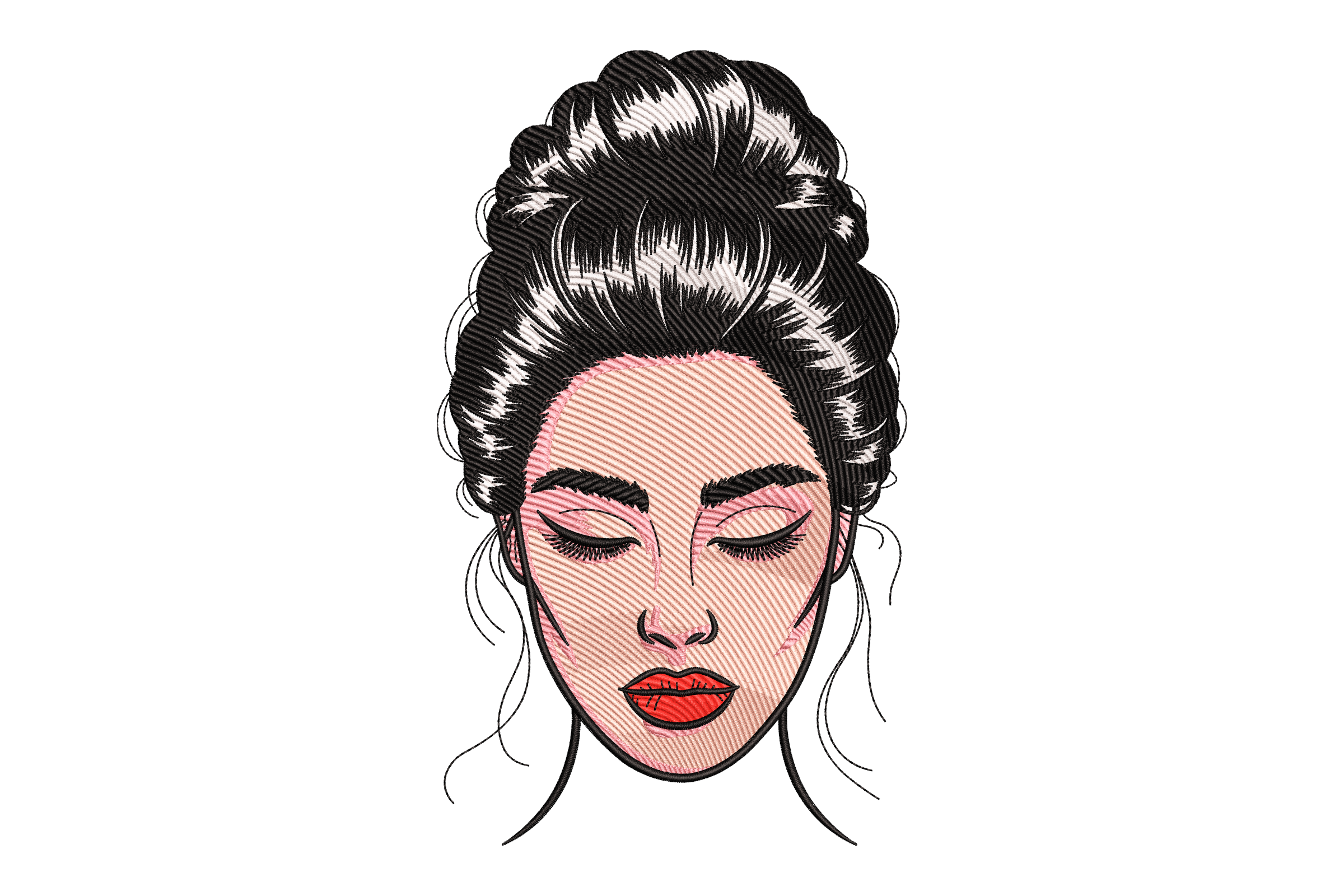 Elegant Bun Hairstyle – Modern Woman Portrait Design