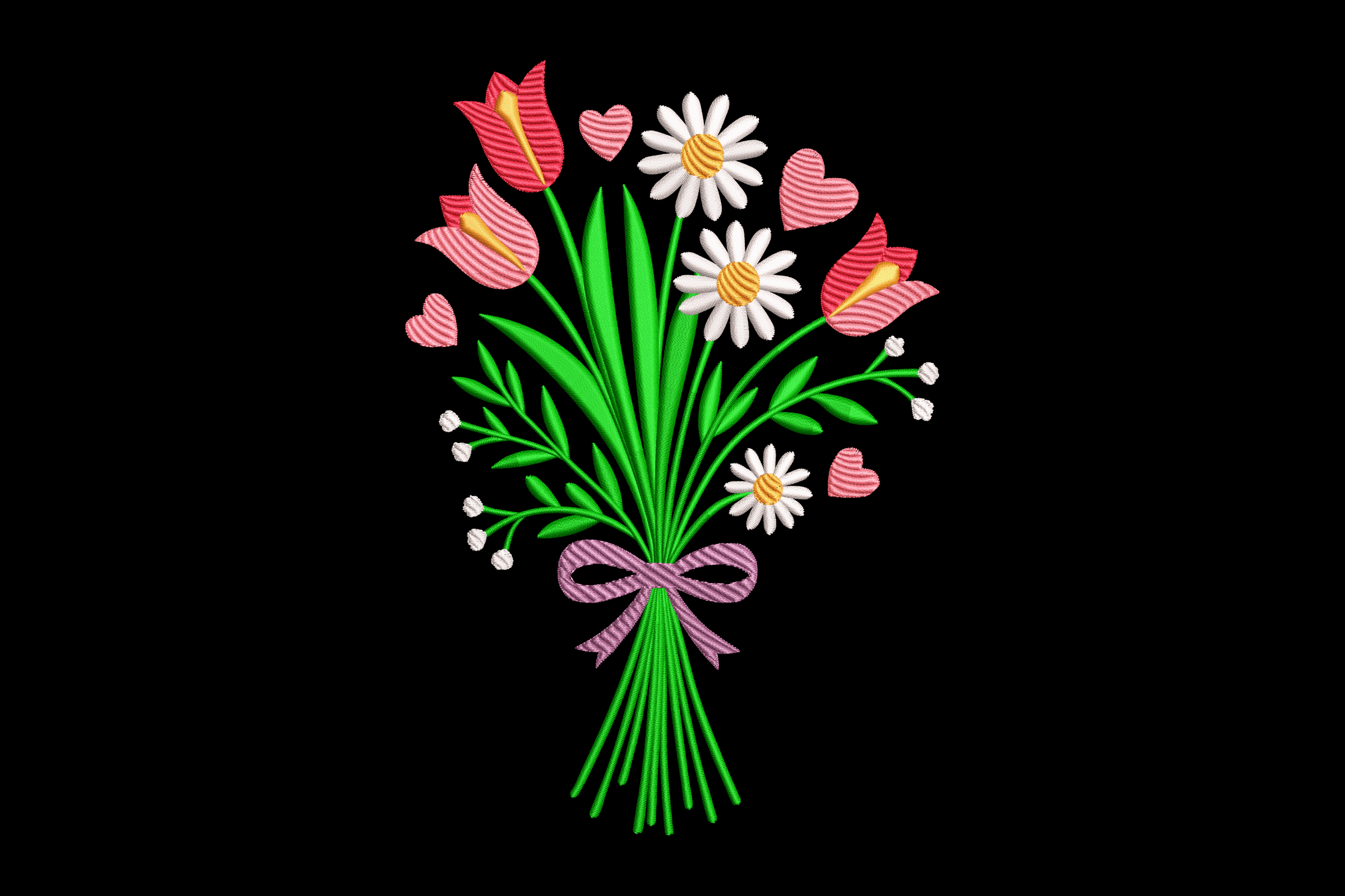 Spring Floral Bouquet – Machine Embroidery Design | Embroidize
