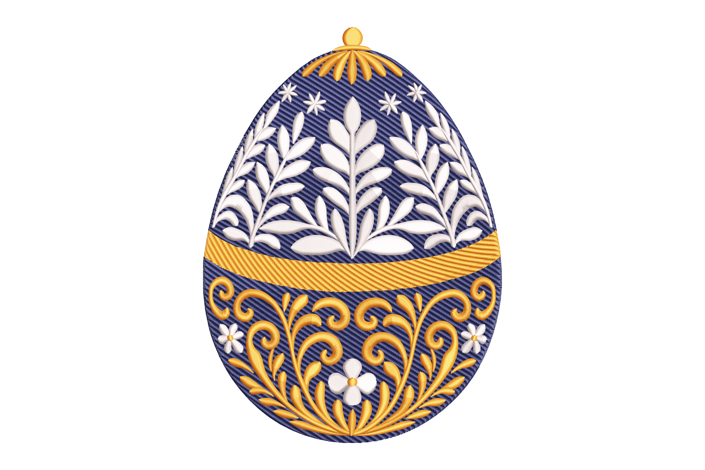 Ornate Royal Easter Egg – Elegant Machine Embroidery Design | Embroidize