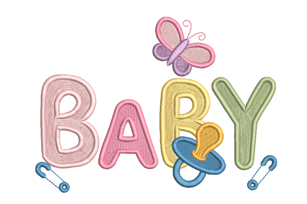 Baby Pastel Nursery Machine Embroidery Design