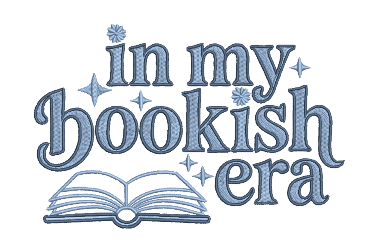 In My Bookish Era Machine Embroidery Design
