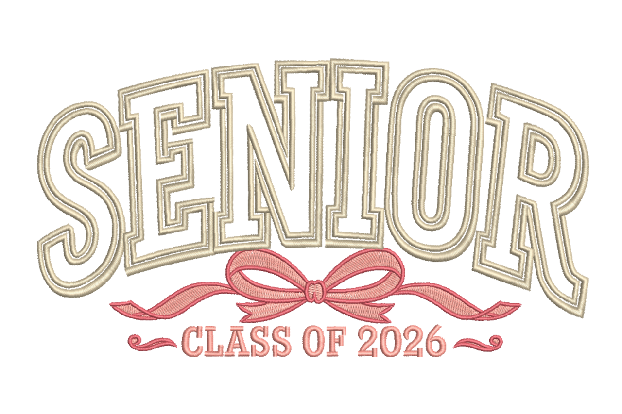 Senior Class of 2026 Machine Embroidery Design