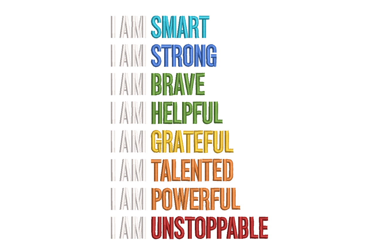 Talented Powerful Unstoppable Machine Embroidery Design