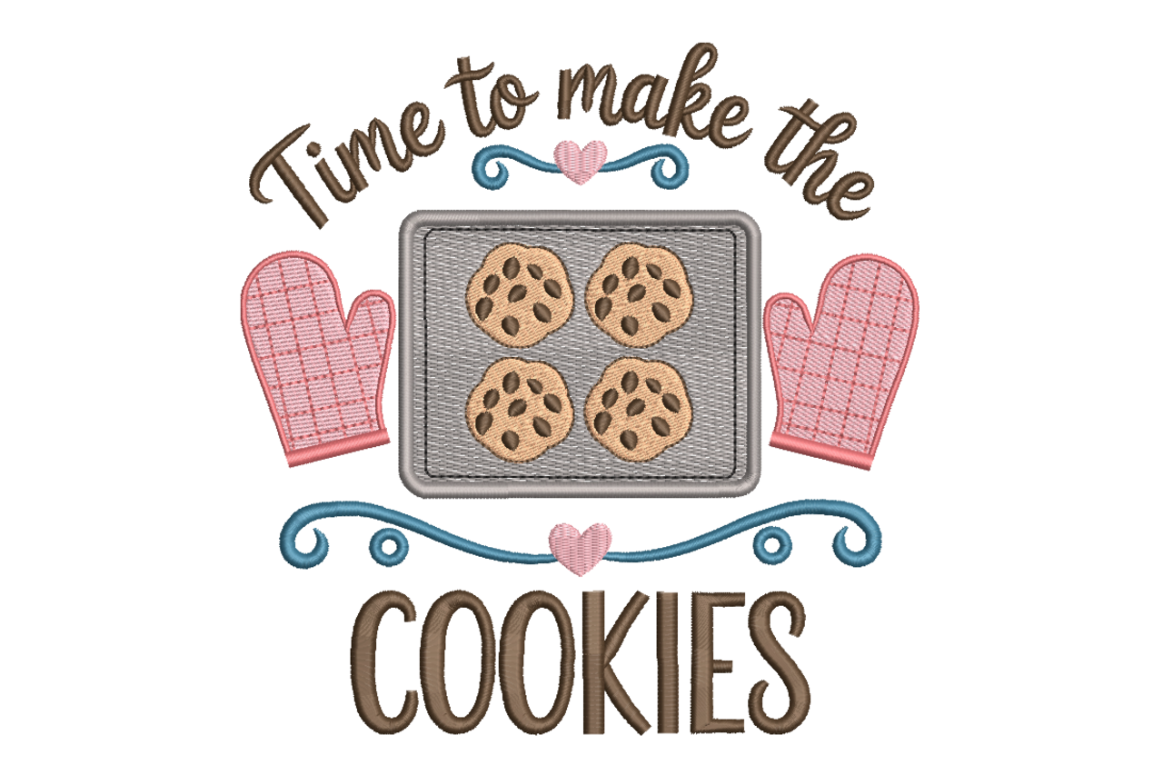 Time to Make the Cookies Machine Embroidery Design