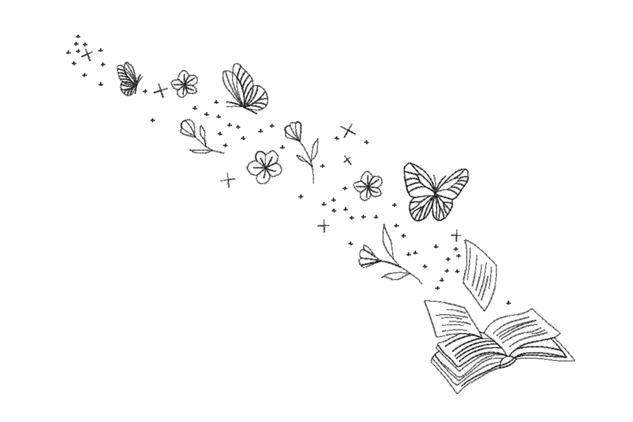Book of Dreams Butterfly Trail Machine Embroidery Design