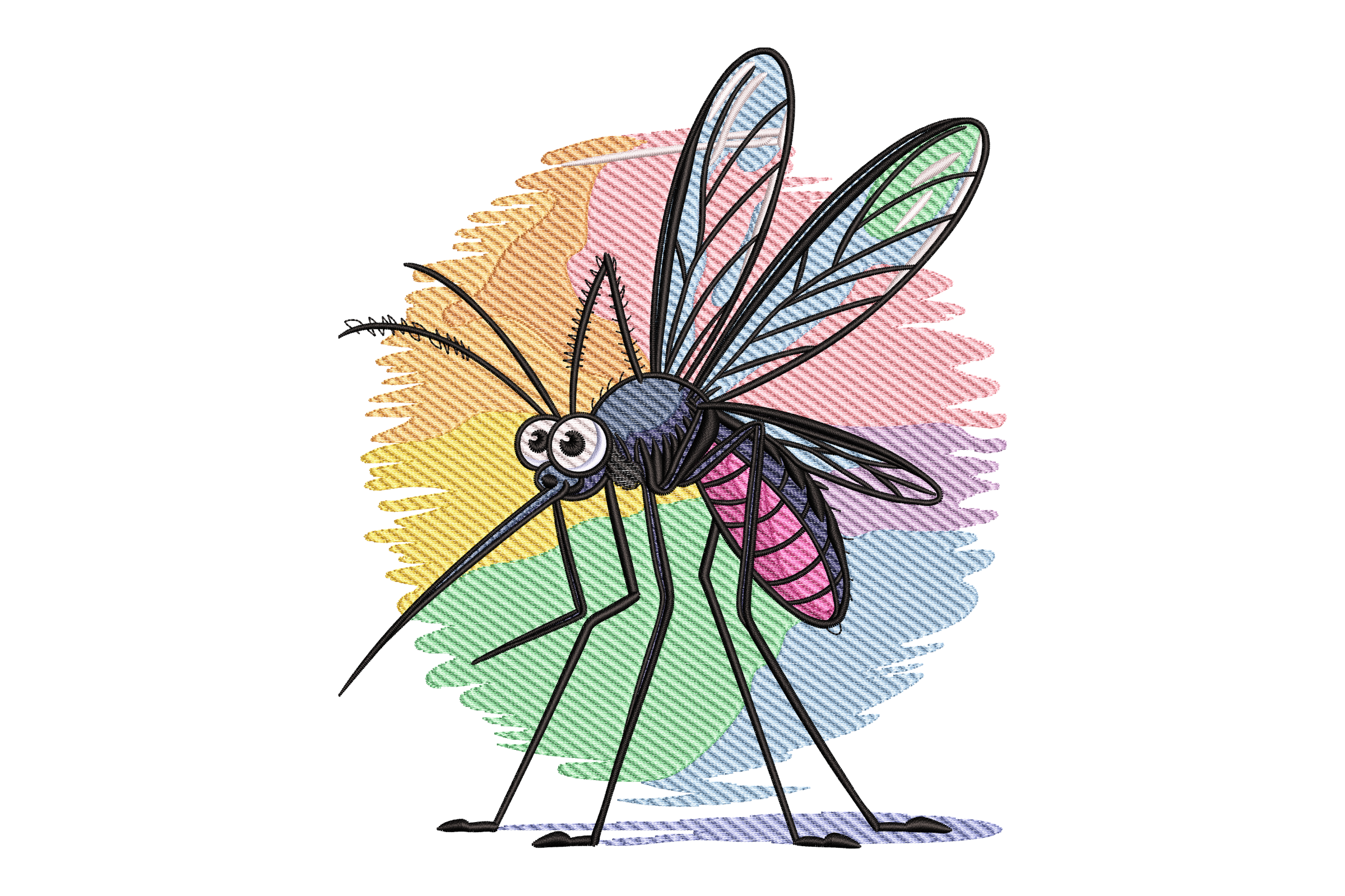 Mosquito Insect Machine Embroidery Design