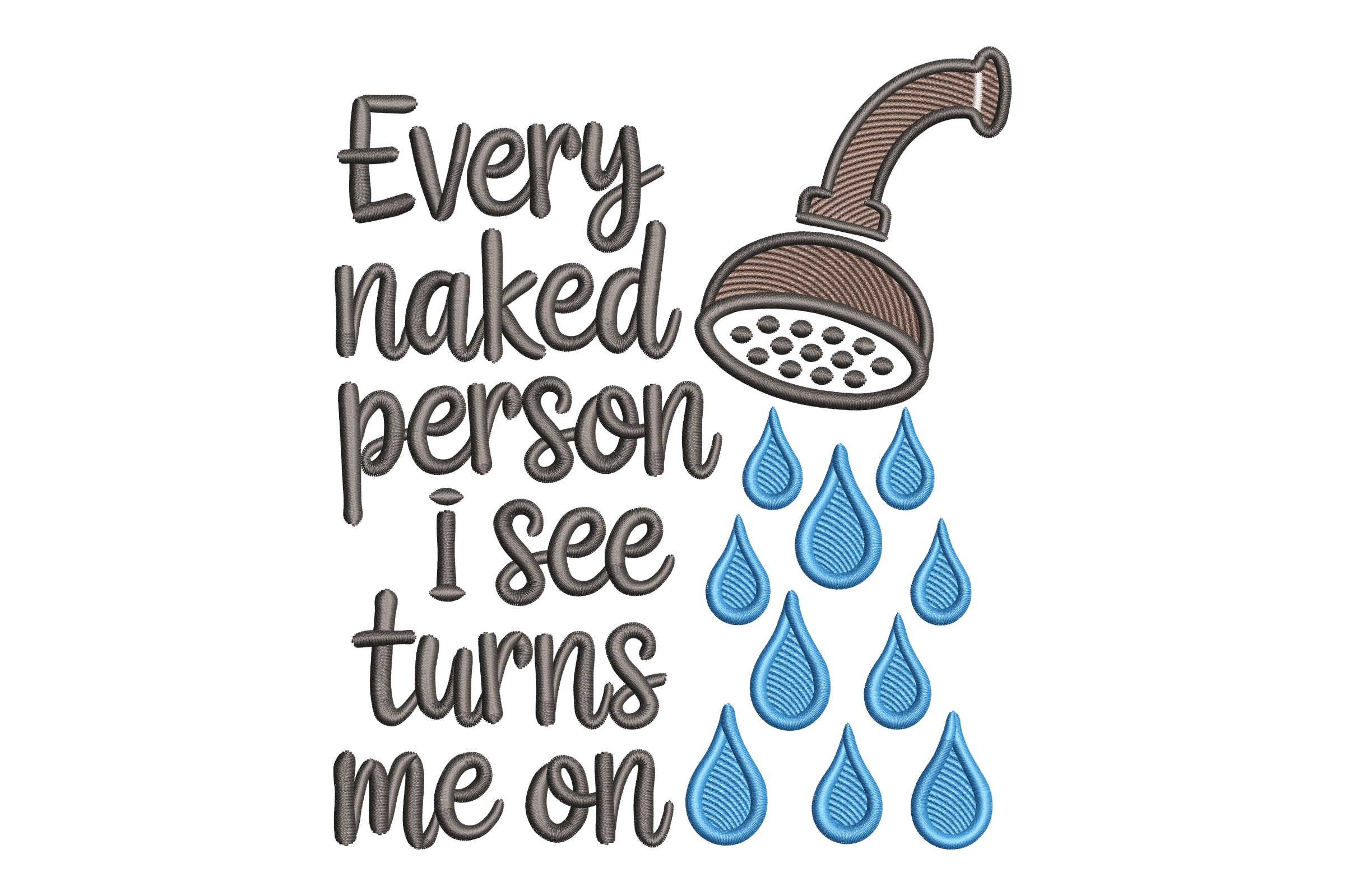 Every Naked Person Machine Embroidery Design